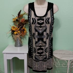 T/O sleeveless sweater dress